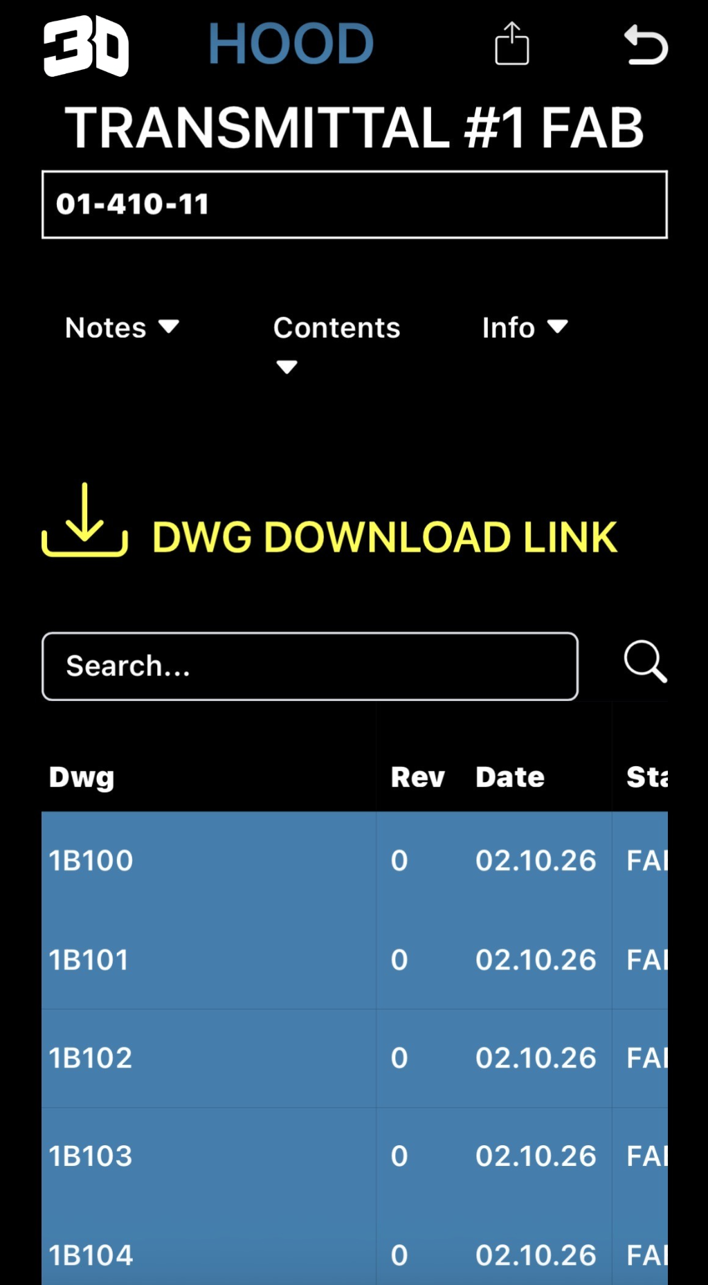 Drawing Register App